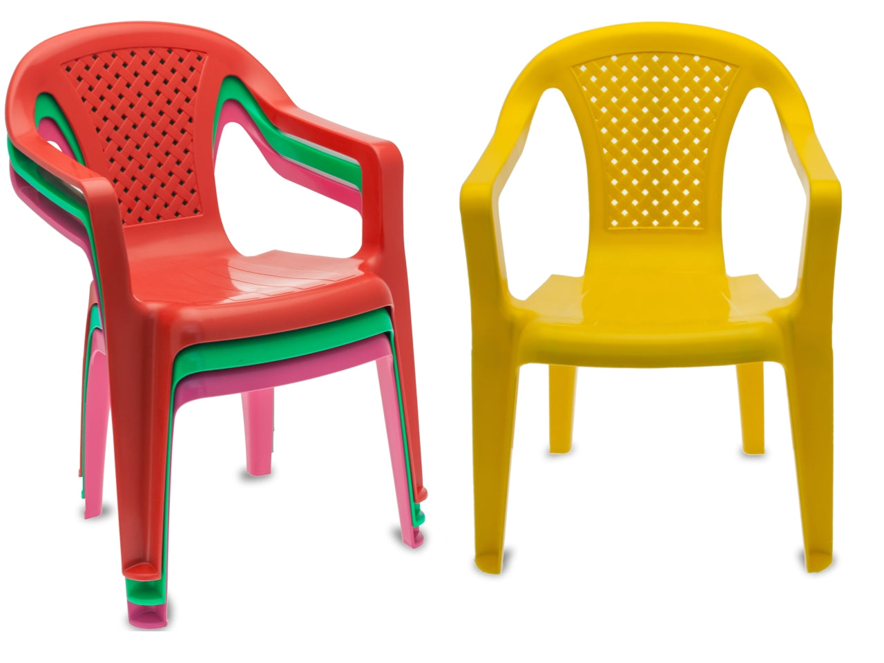 Sedia con poggiabraccio 4 colori