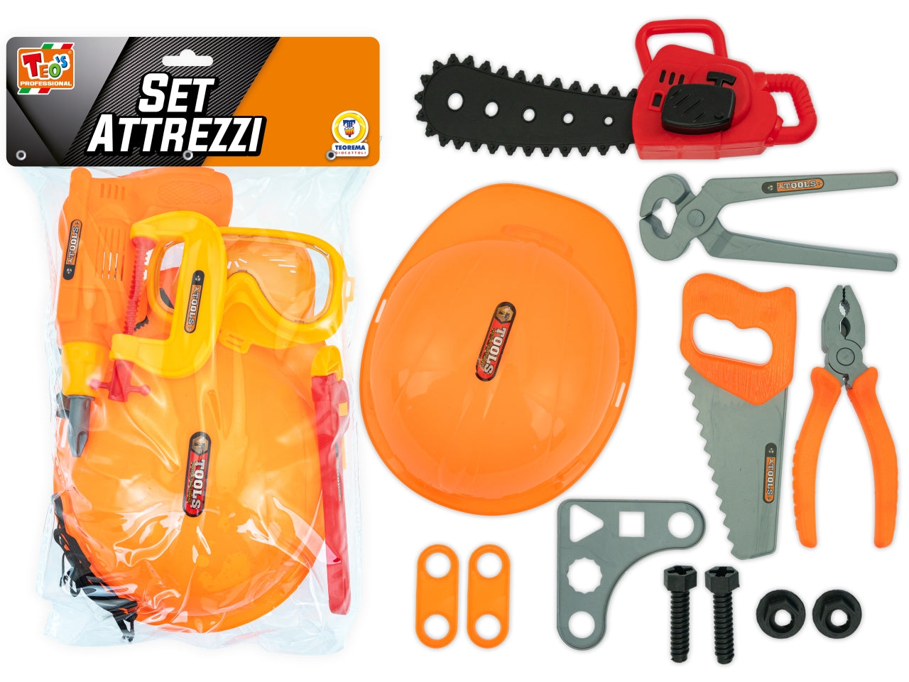 Teo's professional set attrezzi con caschetto