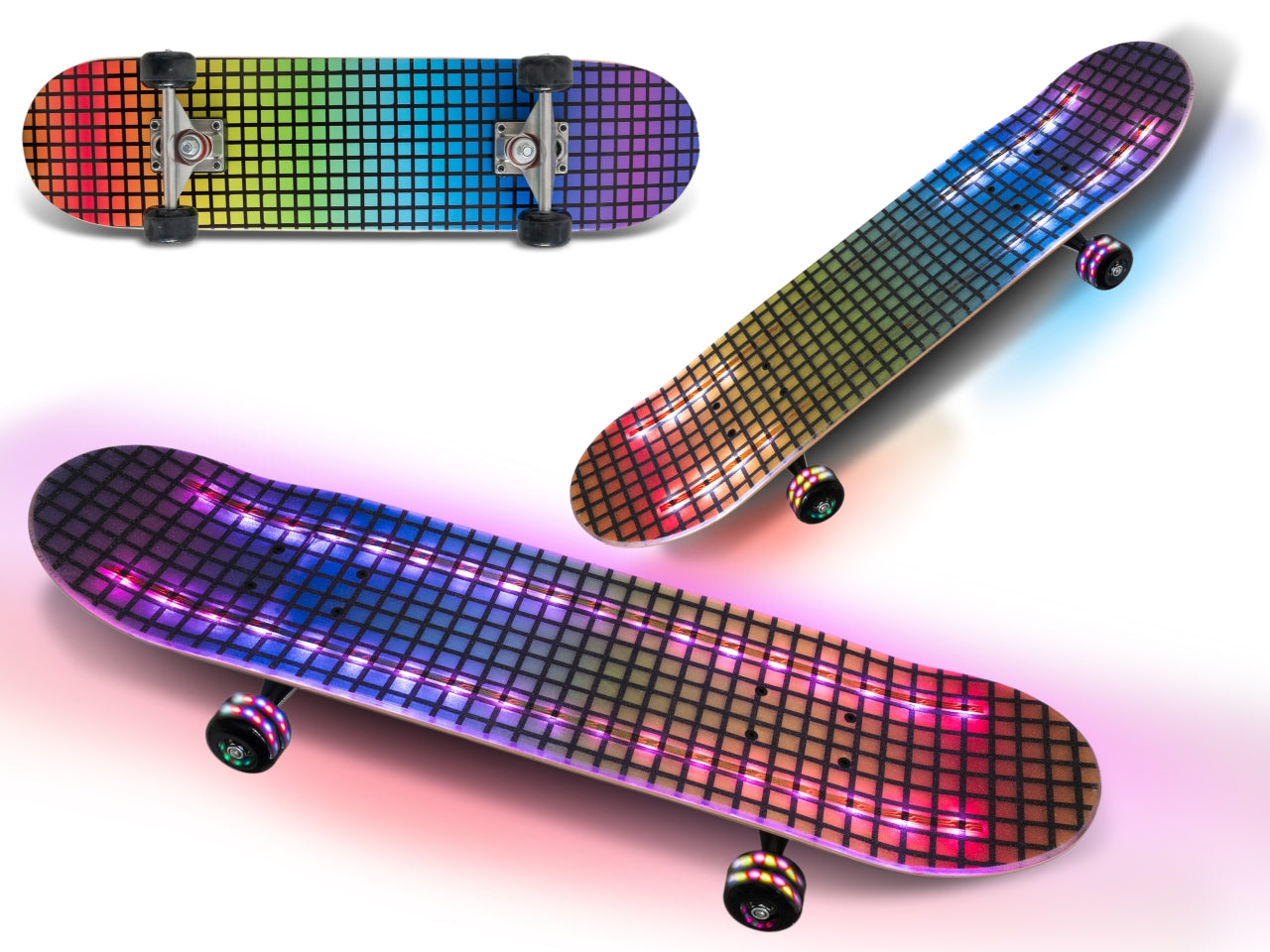 Teosport skateboard c/luci