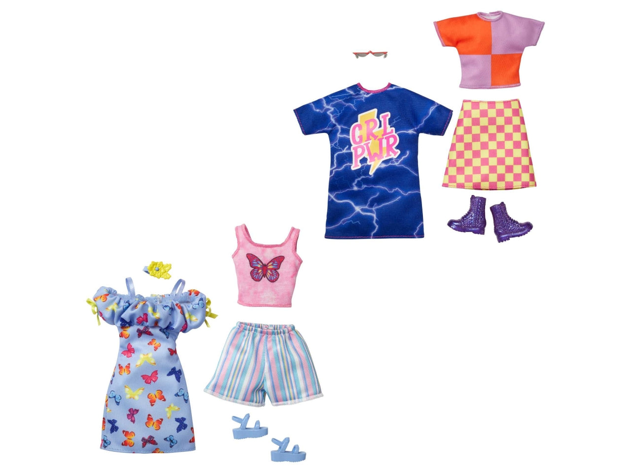 Barbie vestiti look confezione contiene 2 vestiti assortiti