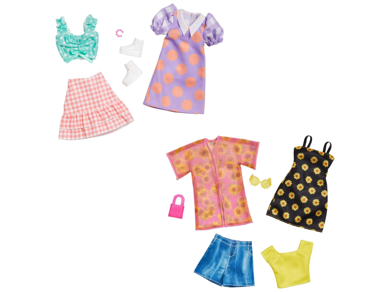 Barbie vestiti look confezione contiene 2 vestiti assortiti