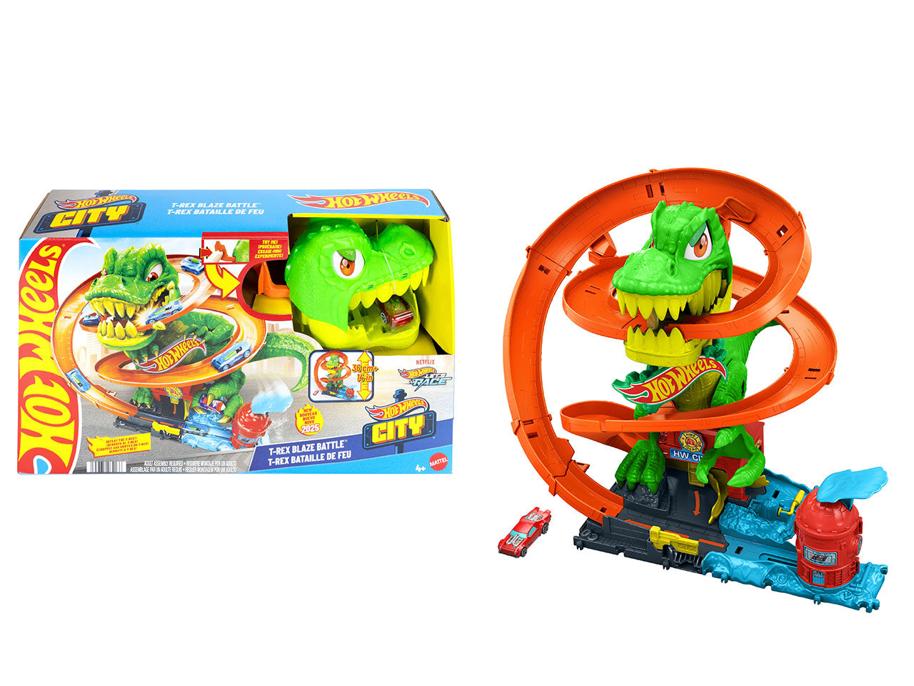 Hot wheels pista city t-rex