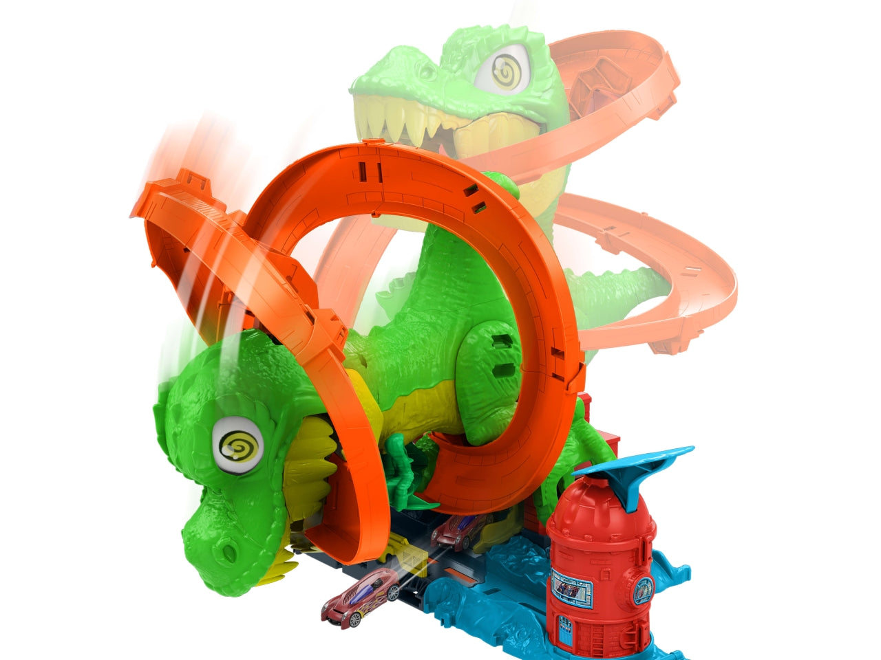 Hot wheels pista city t-rex