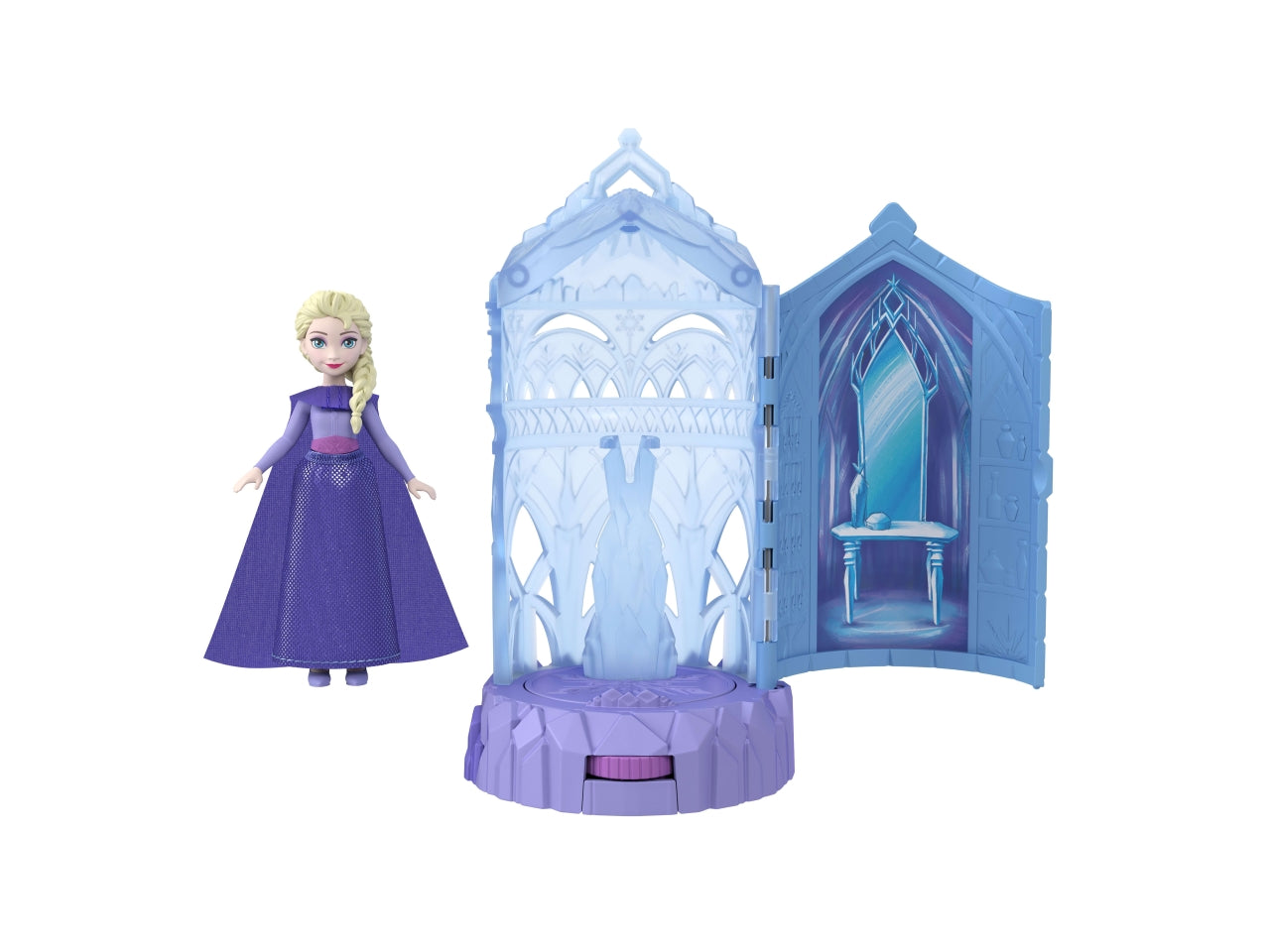 Frozen castello di ghiaccio  gioco con bambola personaggio e sorpresa