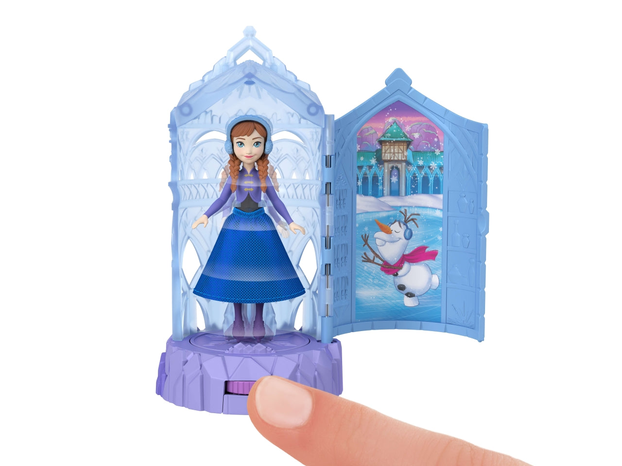 Frozen castello di ghiaccio  gioco con bambola personaggio e sorpresa