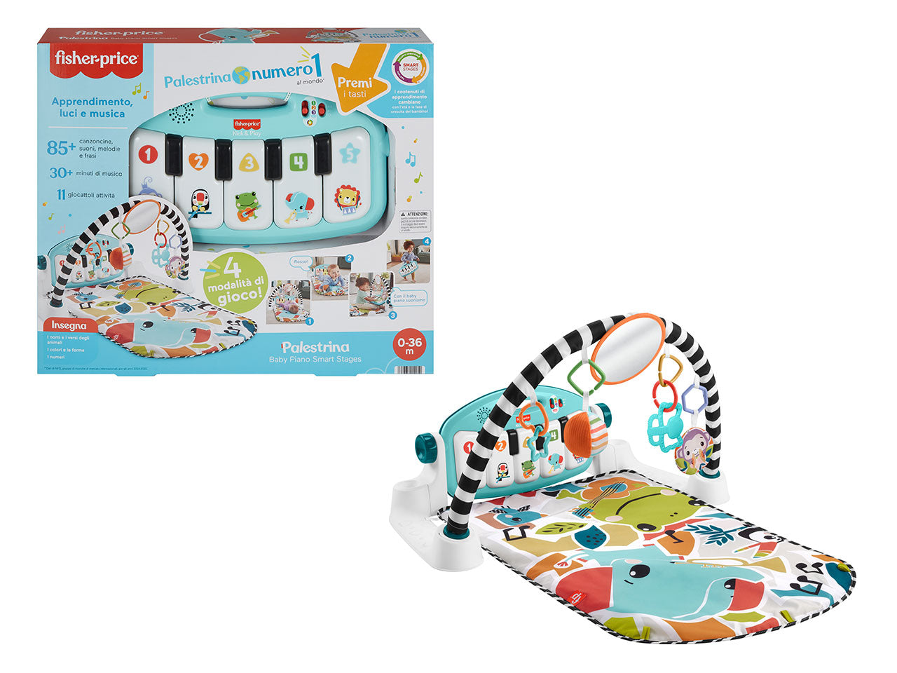 Fisher price gioco palestrina baby piano set musicale portatile
