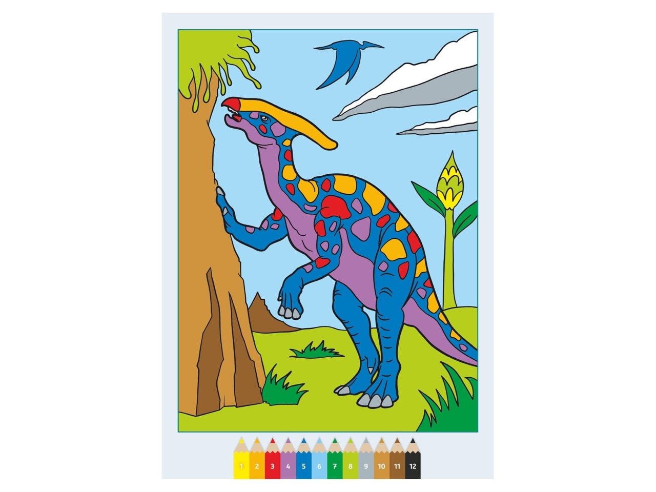 Creart album da colorare 5+ - spaventosi dinosauri