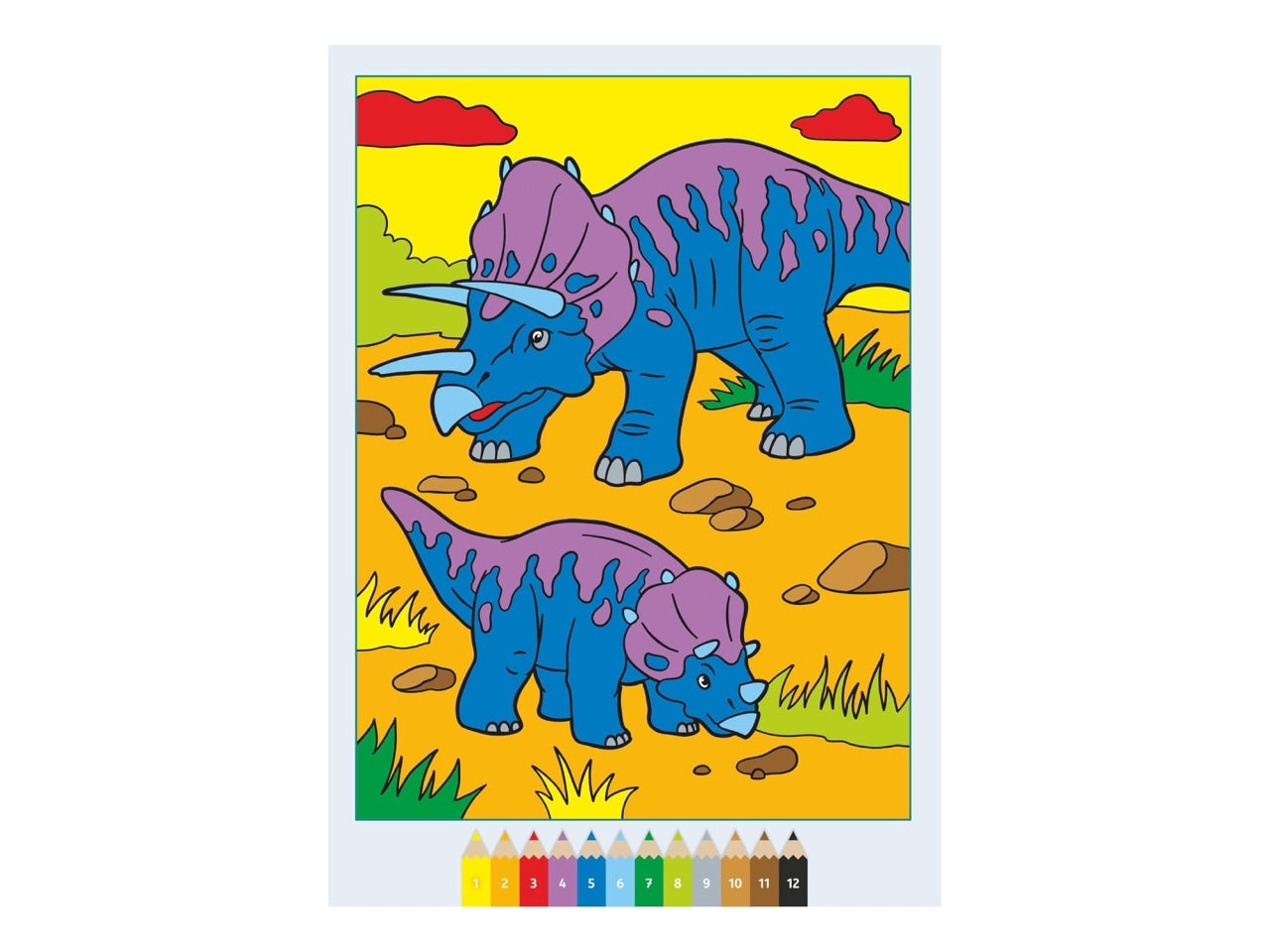 Creart album da colorare 5+ - spaventosi dinosauri