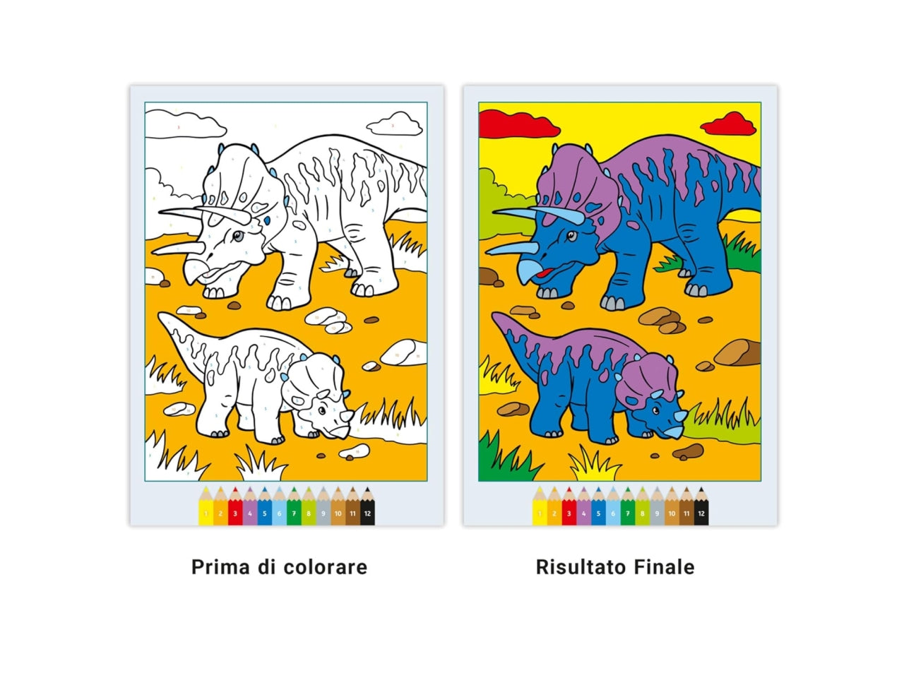 Creart album da colorare 5+ - spaventosi dinosauri