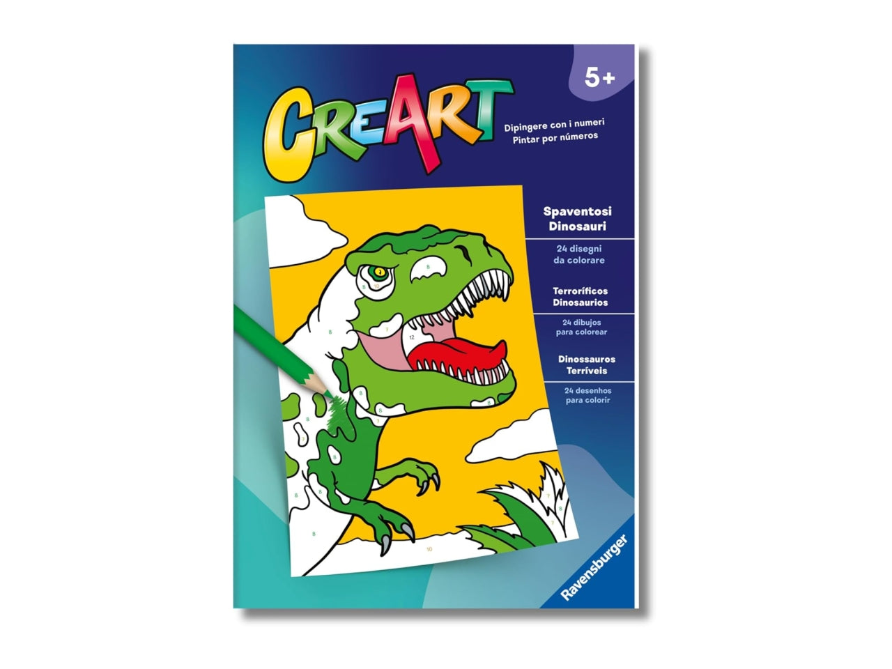 Creart album da colorare 5+ - spaventosi dinosauri