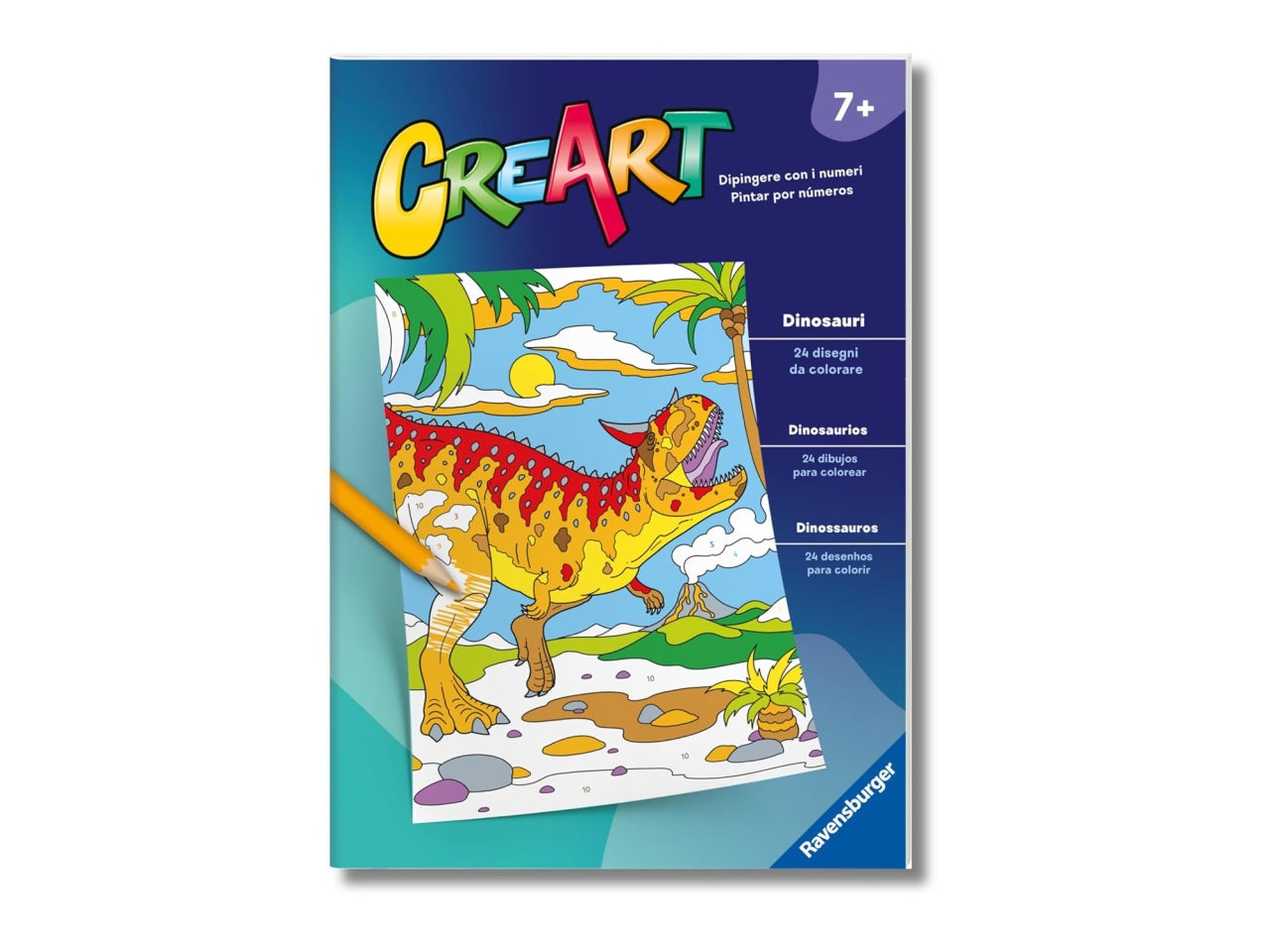 Creart album da colorare 7+ - dinosauri