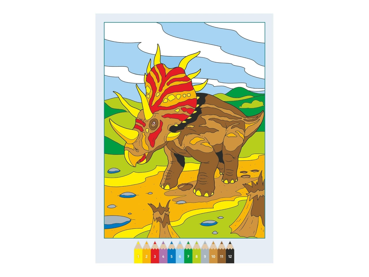 Creart album da colorare 7+ - dinosauri