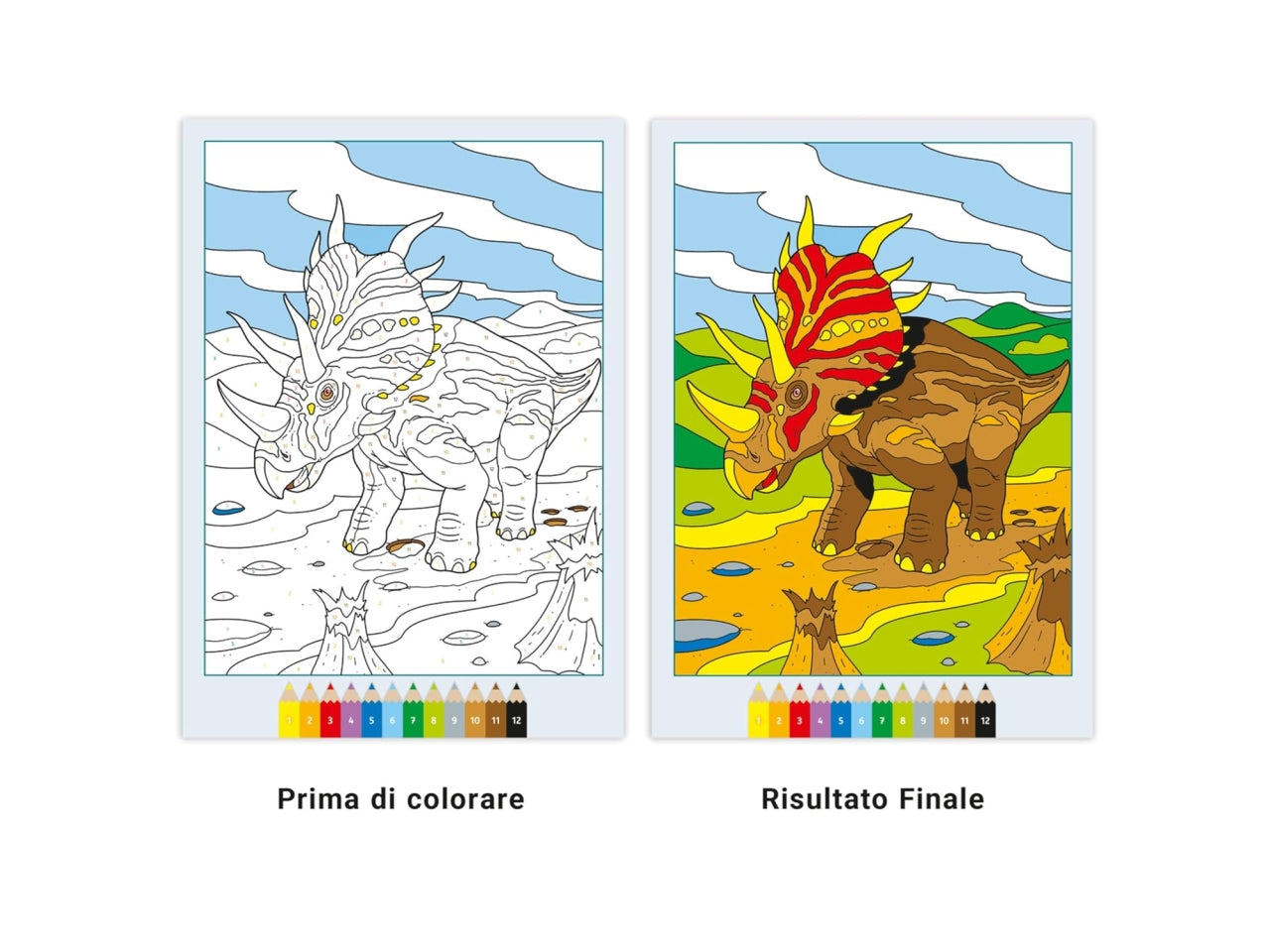 Creart album da colorare 7+ - dinosauri