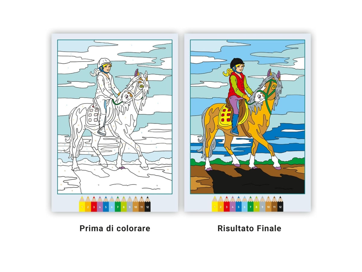 Creart album da colorare 7+ - cavalli da sogno