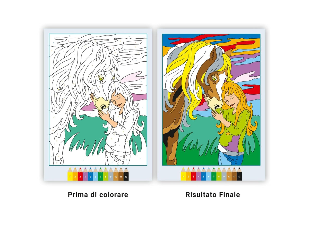 Creart album da colorare 7+ - cavalli da sogno