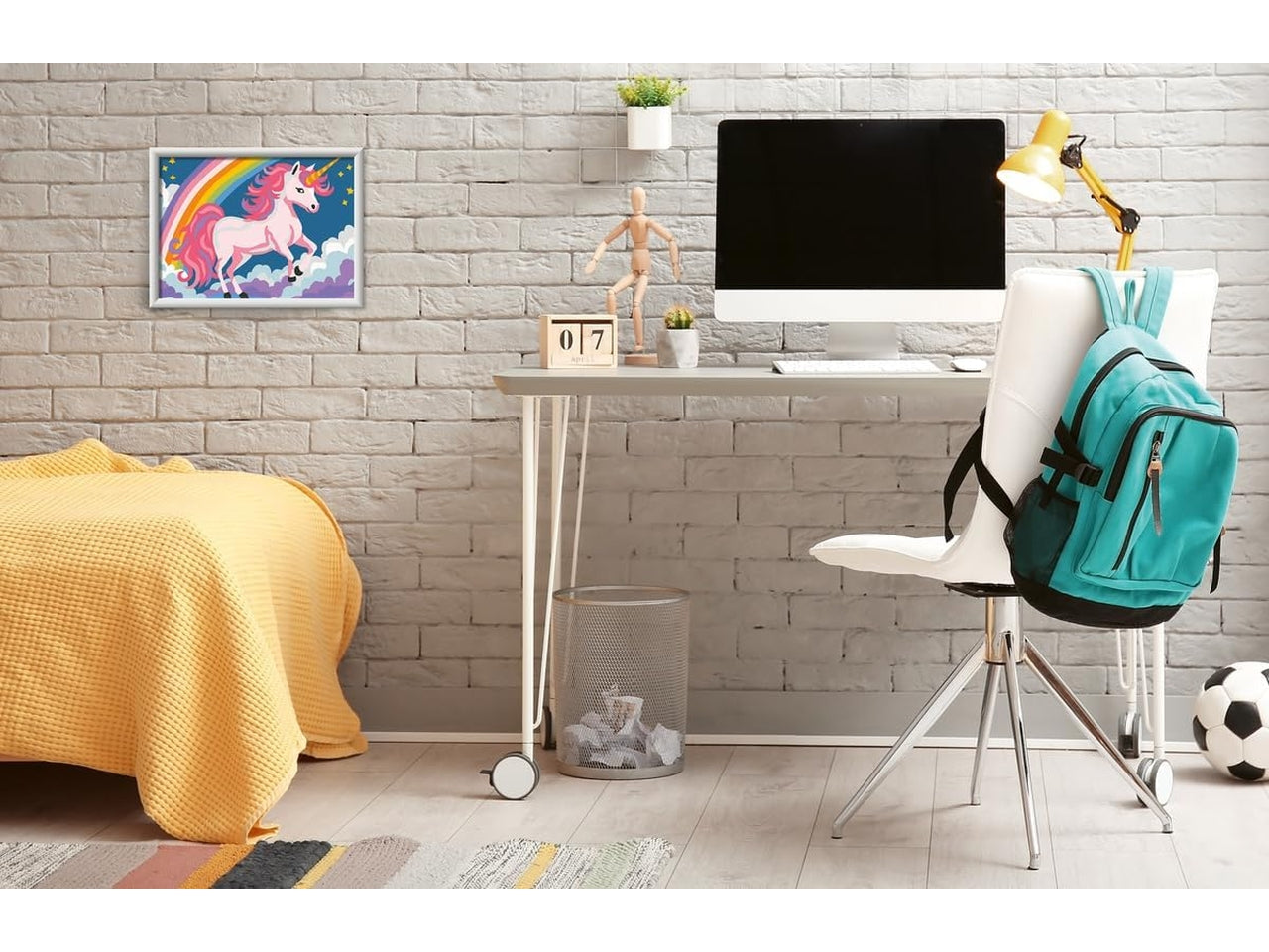Creart serie d - unicorno rosa neon
