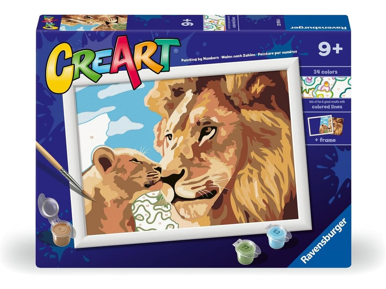 Creart serie d - leone e cucciolo