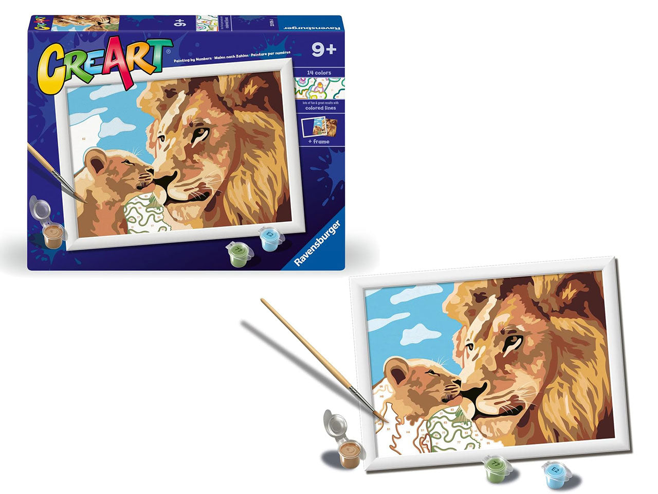 Creart serie d - leone e cucciolo