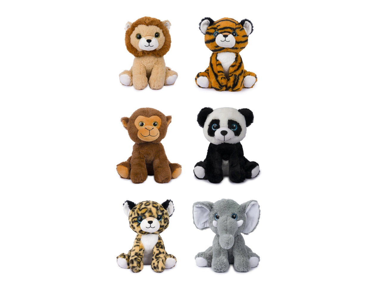 Peluche animali giungla cuccioli 6 assortimenti
