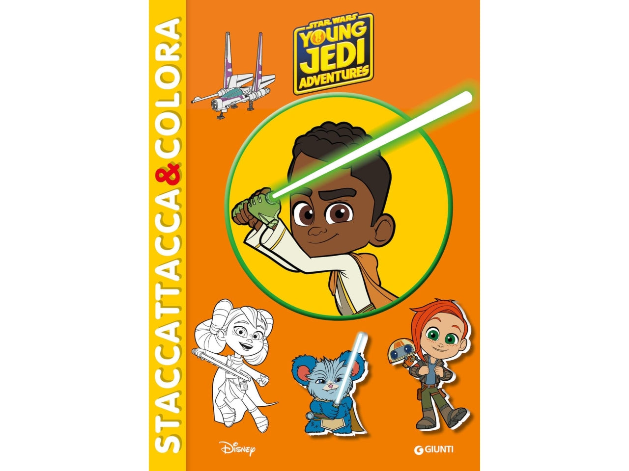 Libro young jedi staccattacca&colora