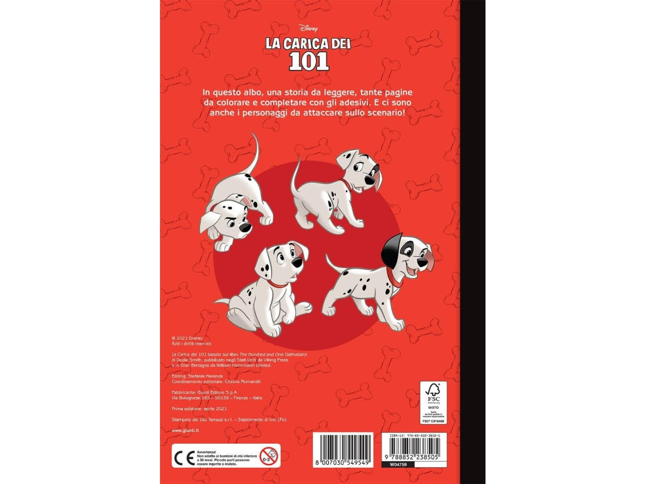 Libro la carica dei 101 staccattacca&colora