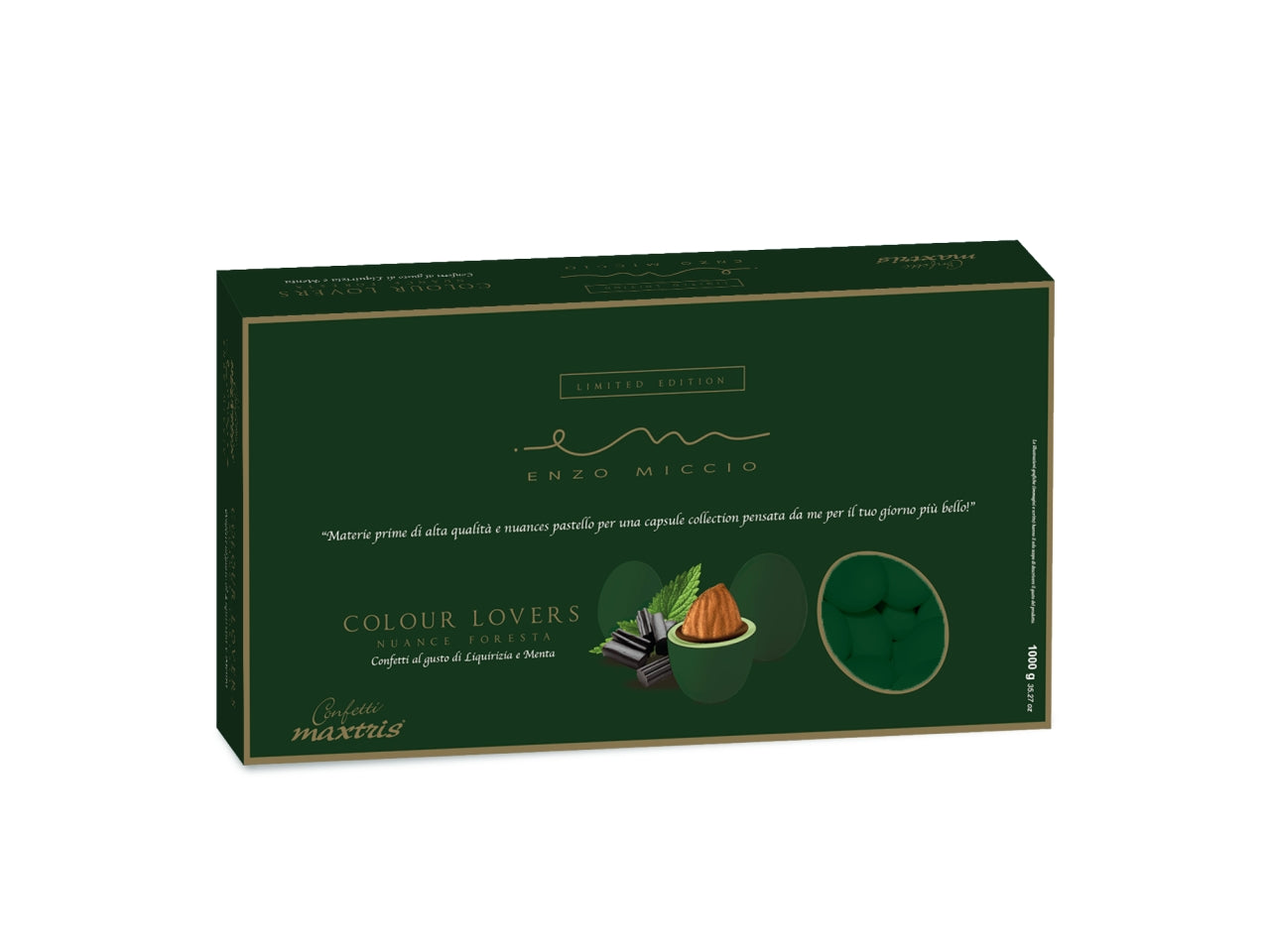 Confetti enzo miccio maxtris nuance foresta a liquirizia e menta