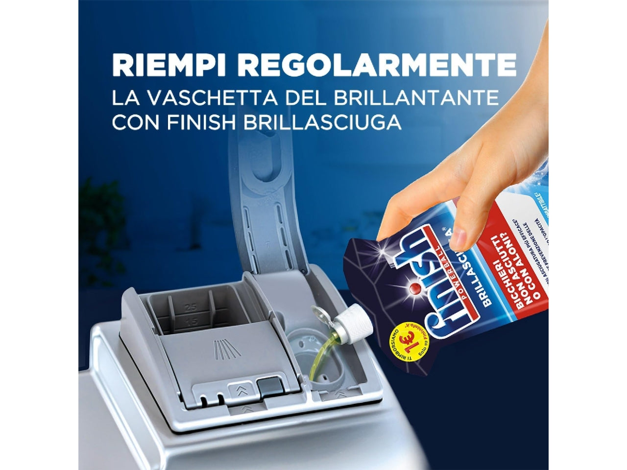 Finish brillantante lavastoviglie classico 500ml $