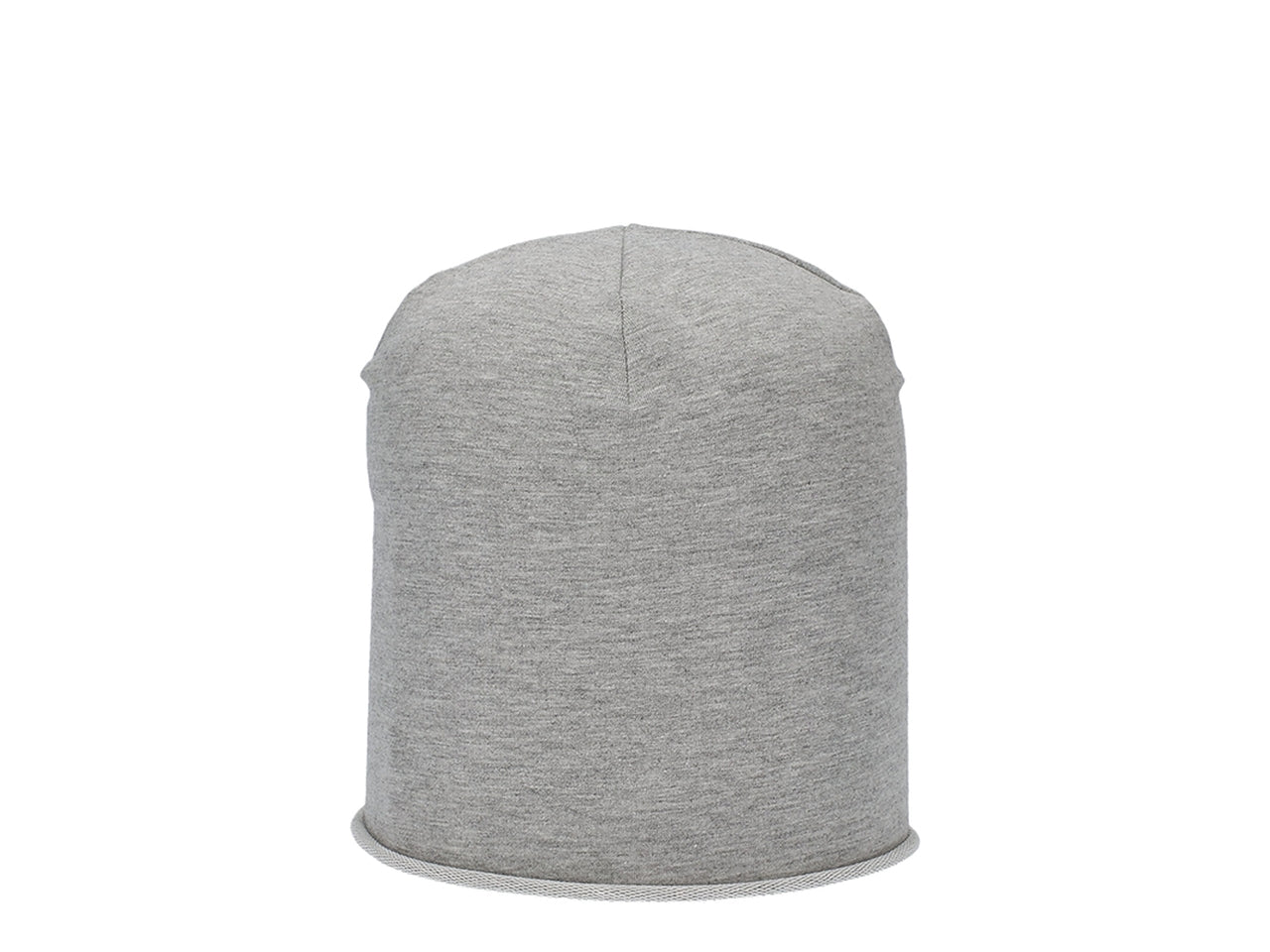Cappello oversize jersey tinta unita bambino grigio chiaro small