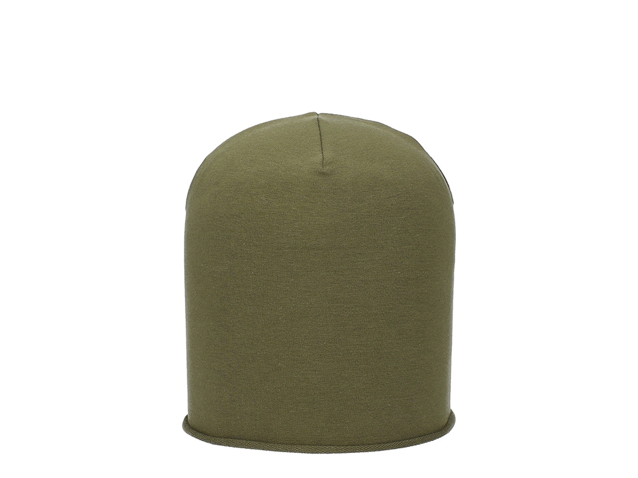 Cappello oversize jersey tinta unita bambino verde oliva small