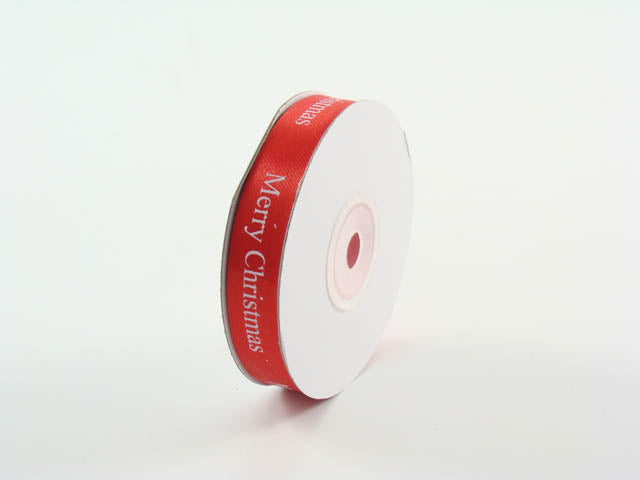 Nastro merry christmas 1,5cmx45mt rosso