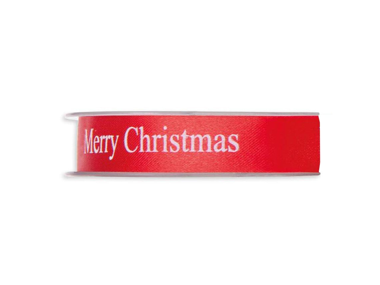 Nastro merry christmas 2,5cmx45mt rosso