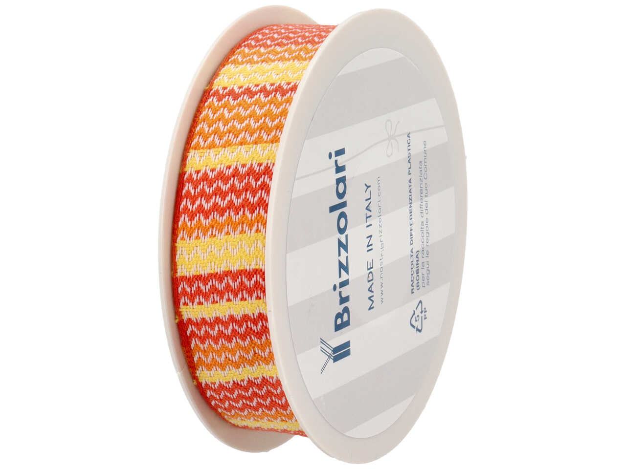 Nastro in tessuto 265 2,5cmx10mt di colore arancio