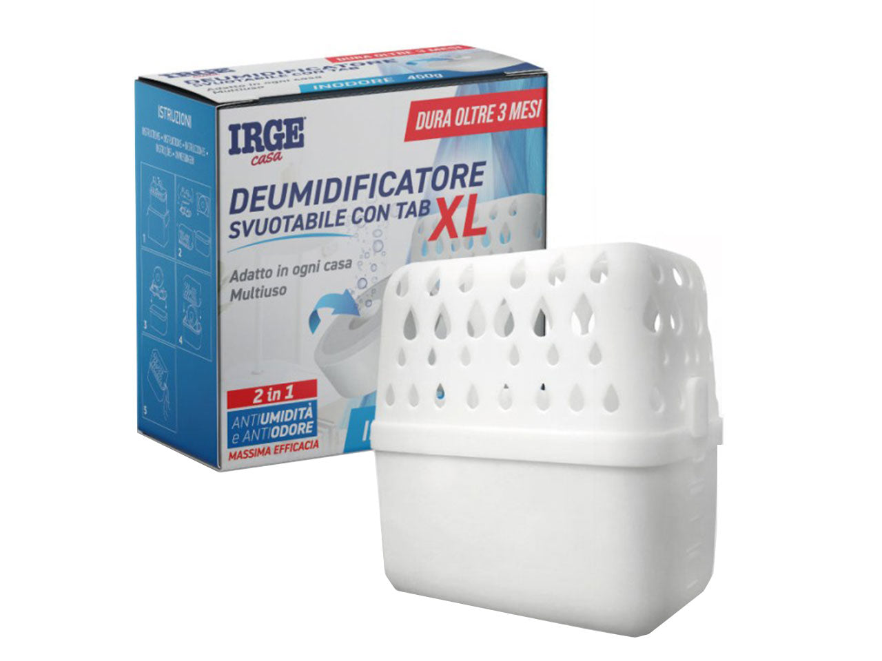 Deumidificatore svuptabile con tab xl 450gr