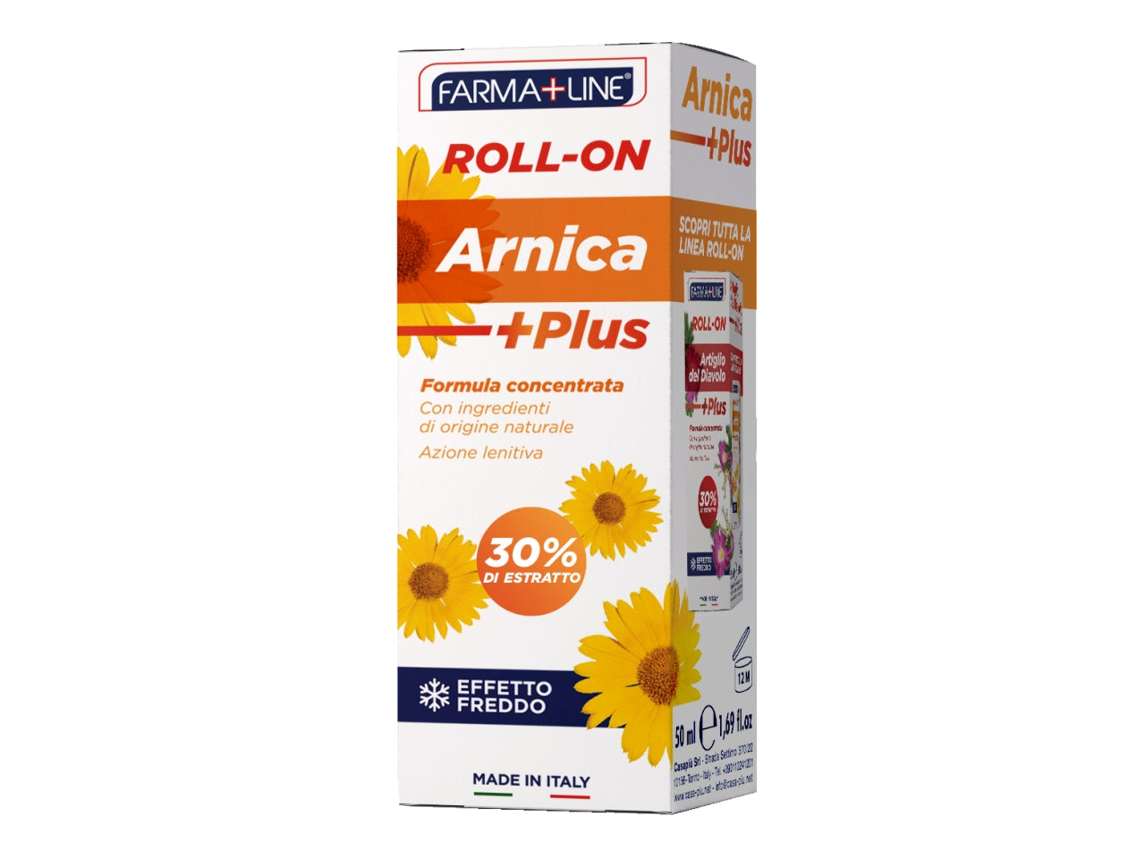Roll-on arnica plus farmaline formula concentrata effetto freddo 50ml