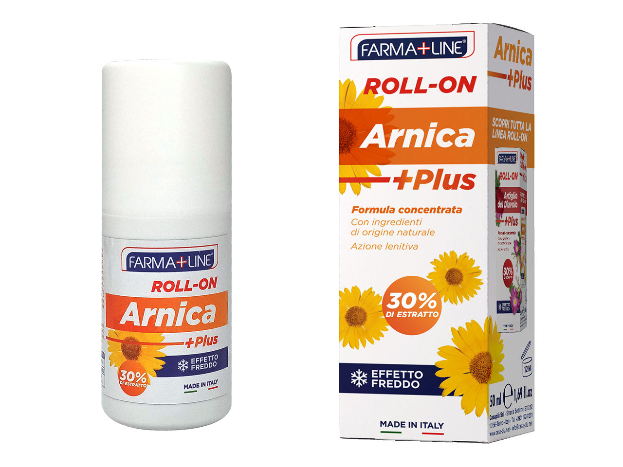 Roll-on arnica plus farmaline formula concentrata effetto freddo 50ml