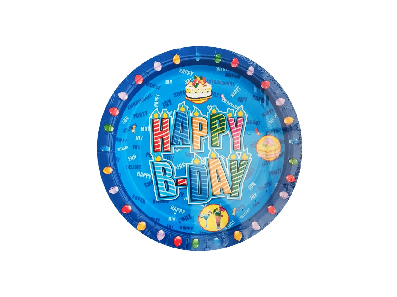 Piatti dessert in carta confezione 10 pezzi buon compleanno bimbo