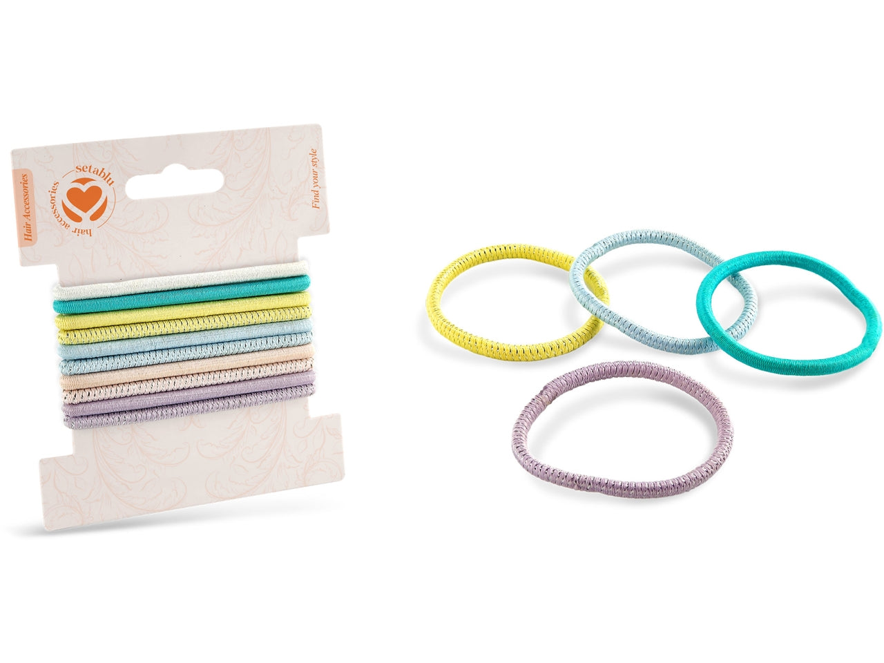 Elastici colorati 0,5x13cm confezione da 10 elastici