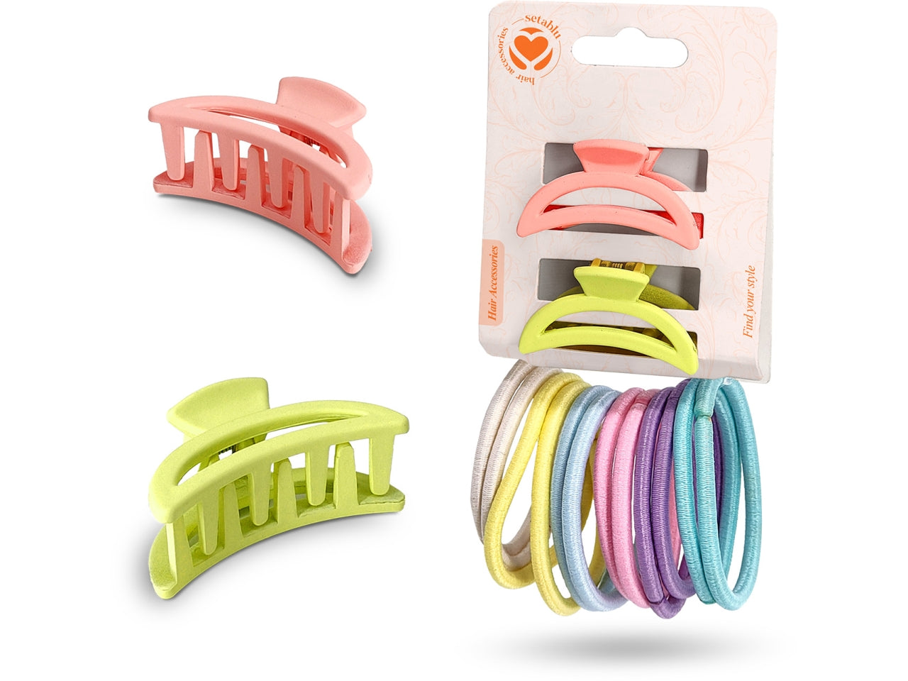 Pinzette + elastici confezione da 2 pinzette e 12 elastici