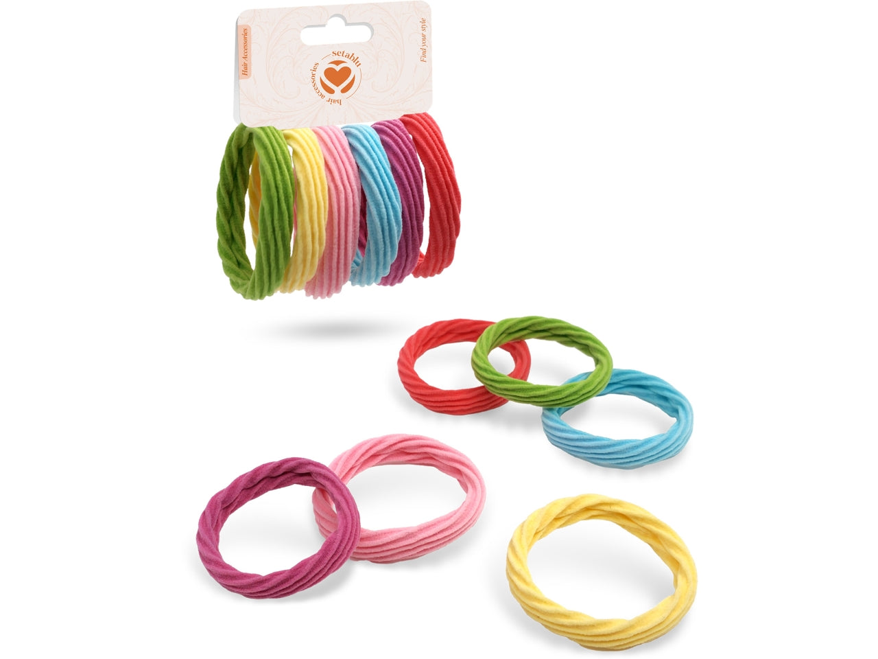 Elastici di vari colori confezione da 6 elastici
