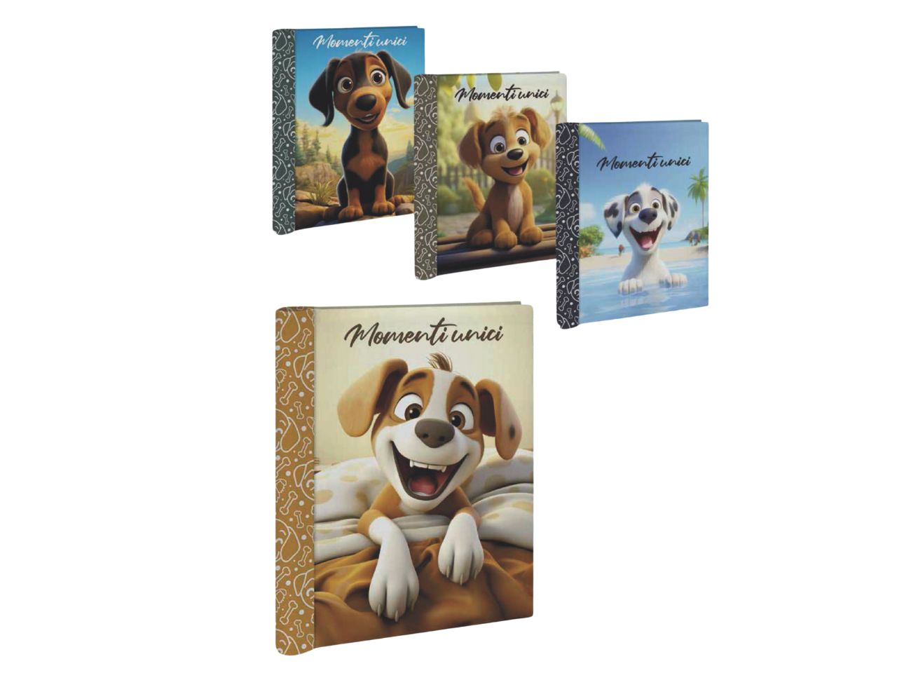 Portafoto album 21x27cm - 20 pagine dogs 4 assortimenti