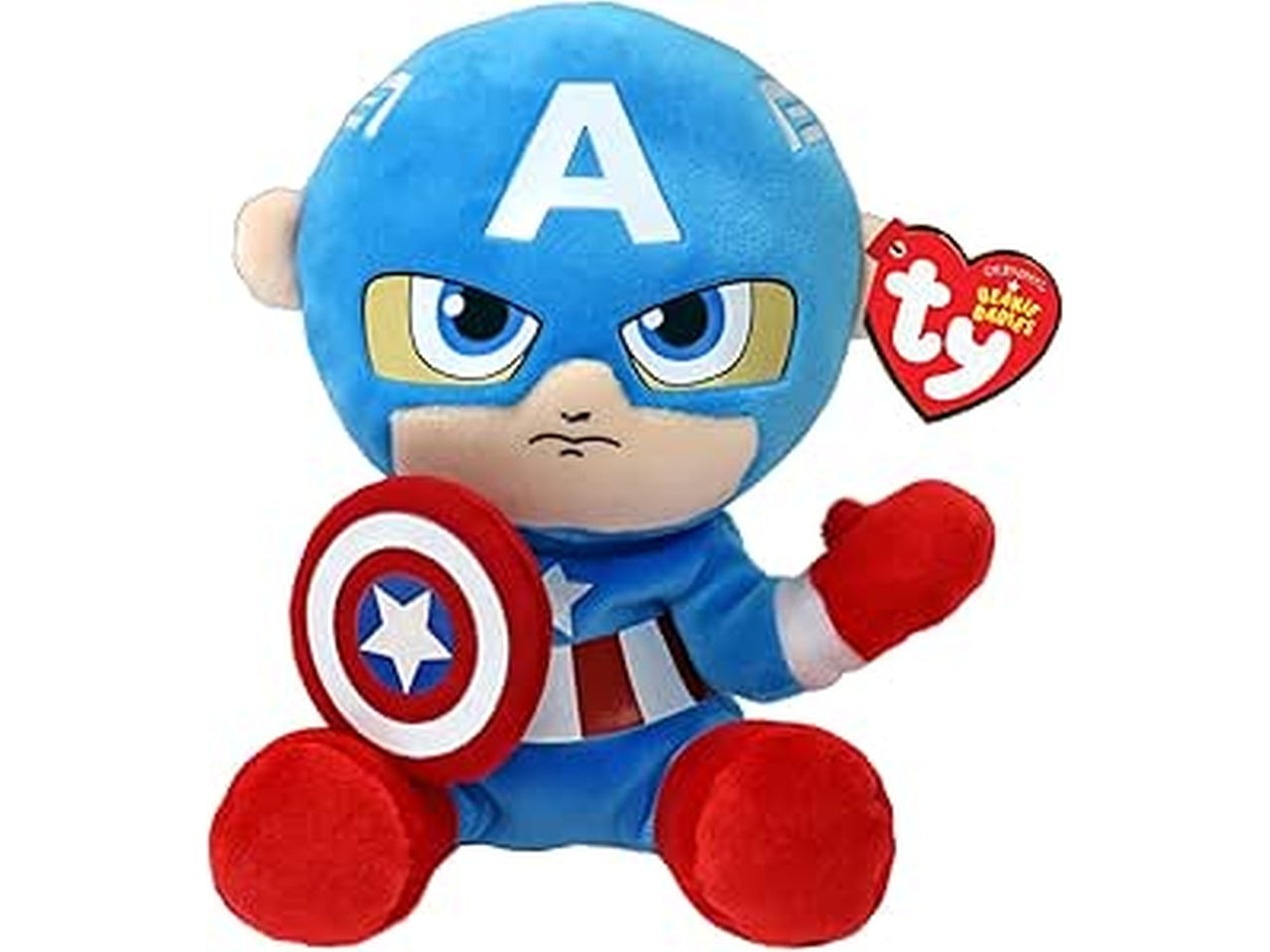 Peluche ty marvel 20cm ?oppy captain america