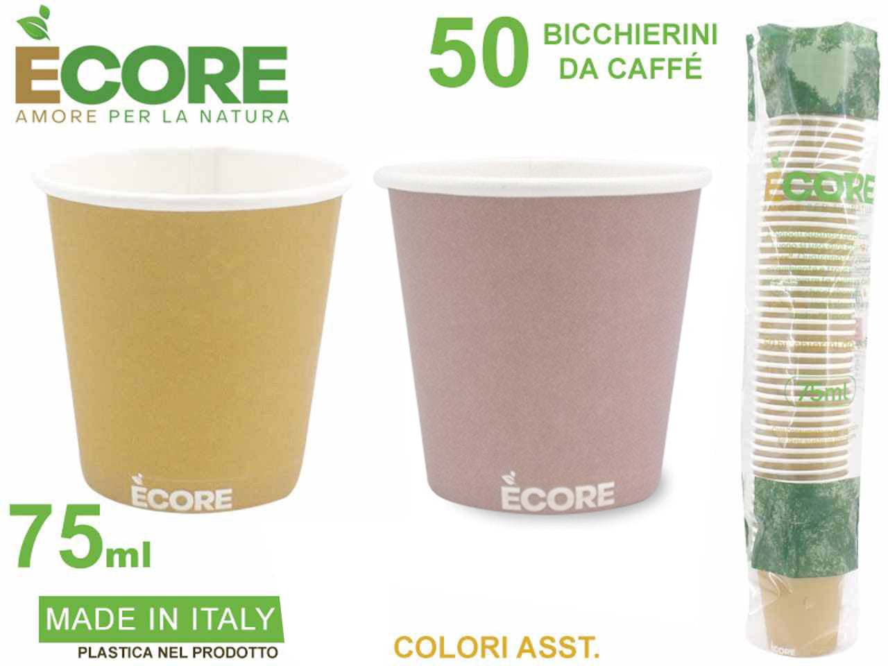 Bicchierini caffe 50 pezzi