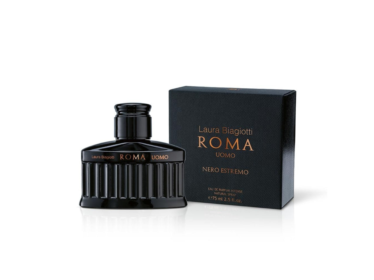 LAURA BIAGIOTTI ROMA UOMO NERO ESTREMO EAU DE PARFUM INTENSE 75ML$