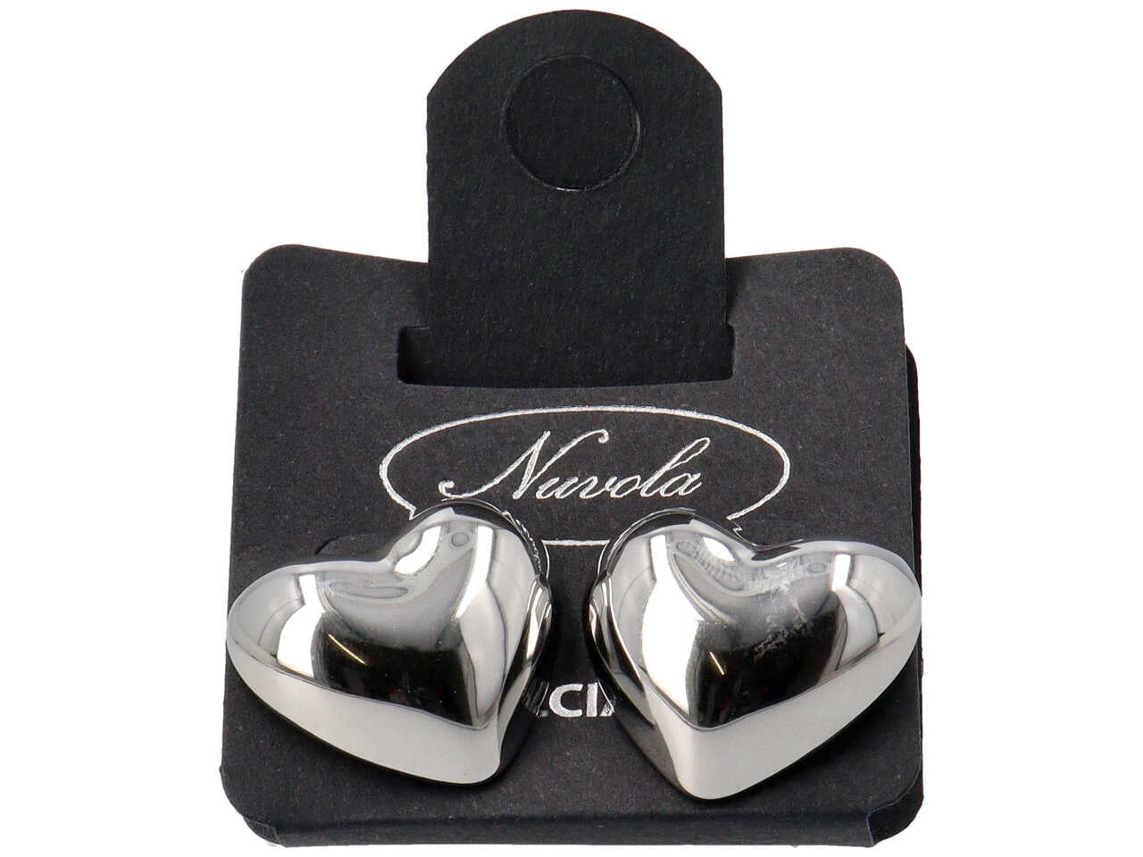 ORECCHINI CUORE 3D INTERNO VUOTO 25MM