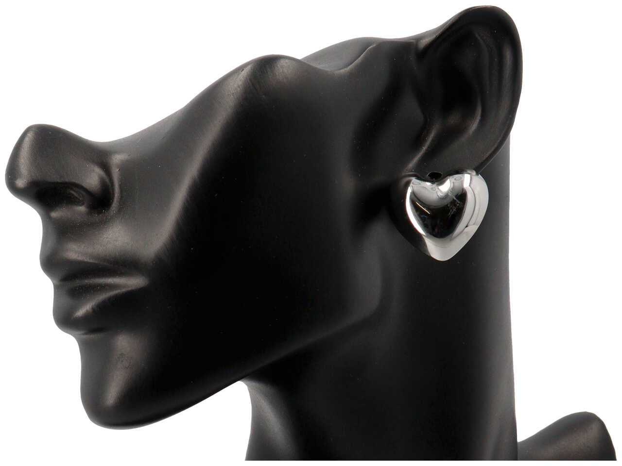 ORECCHINI CUORE 3D INTERNO VUOTO 25MM