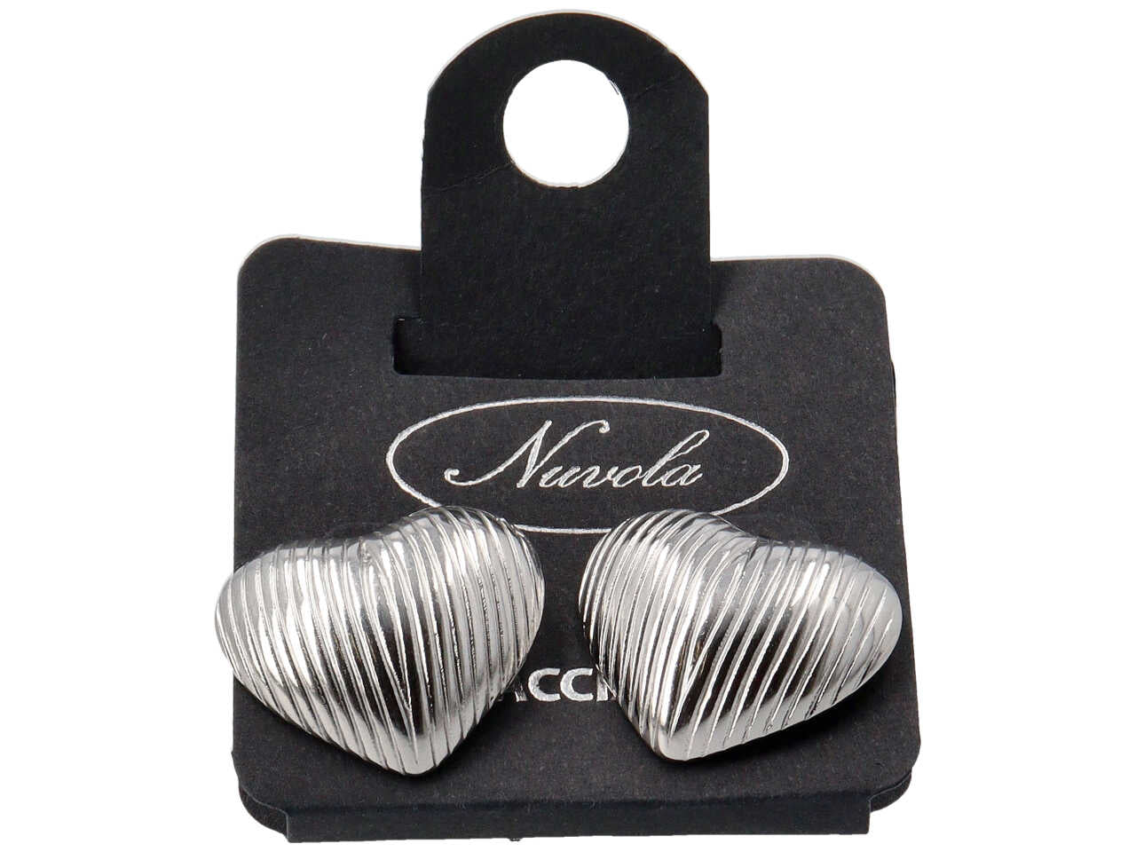 ORECCHINI CUORE 3D INTERNO VUOTO 25MM