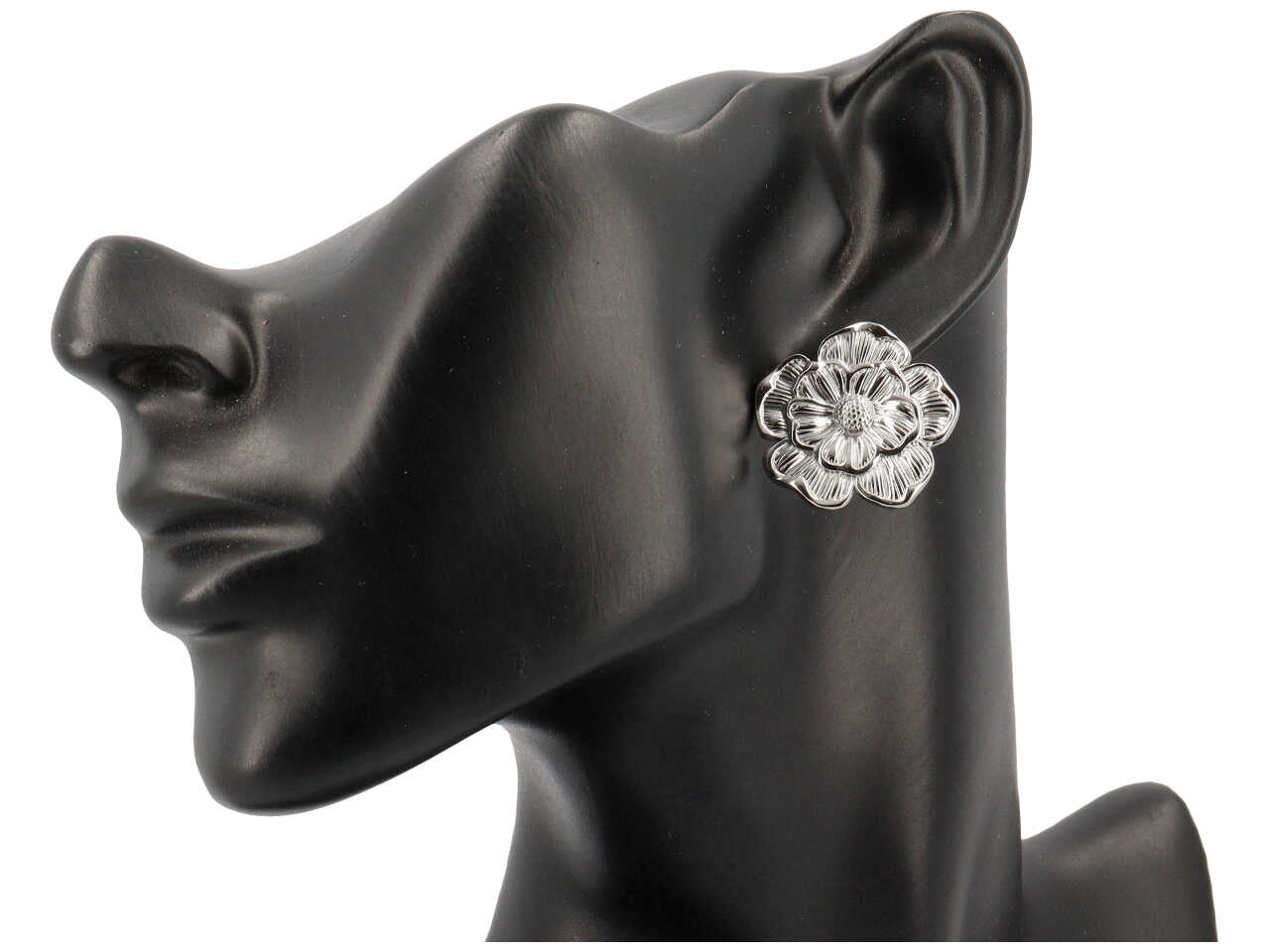 ORECCHINI BOTTONE FIORE 25MM