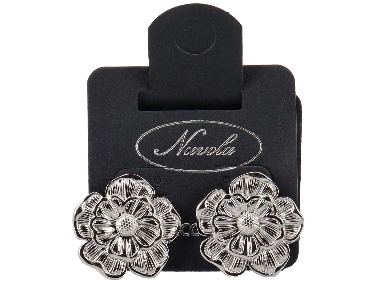 ORECCHINI BOTTONE FIORE 25MM