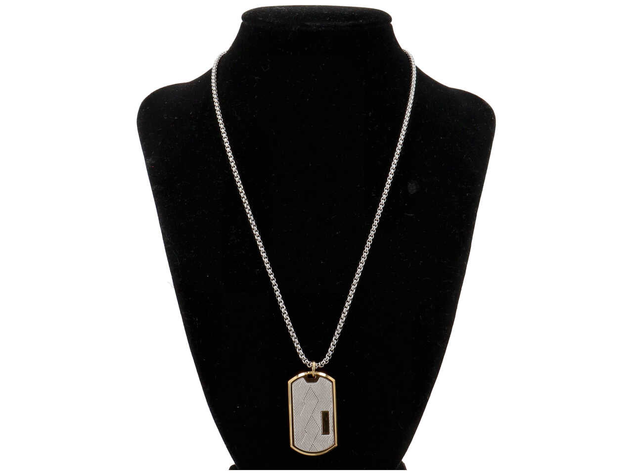 COLLANA PIASTRA MILITARE CON PLACCHETTA