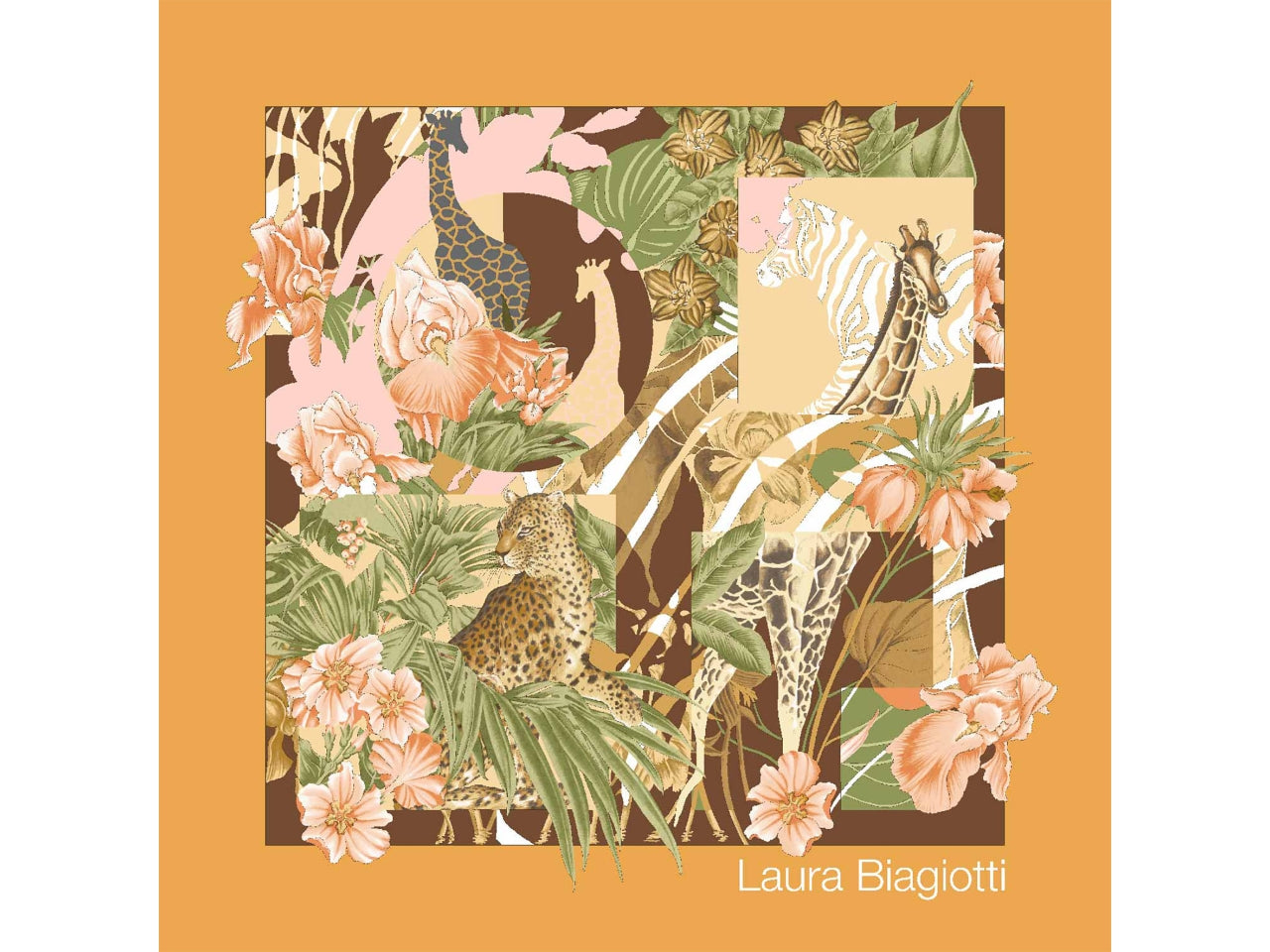 FOULARD SAVANA CAMMELLO 53X53CM